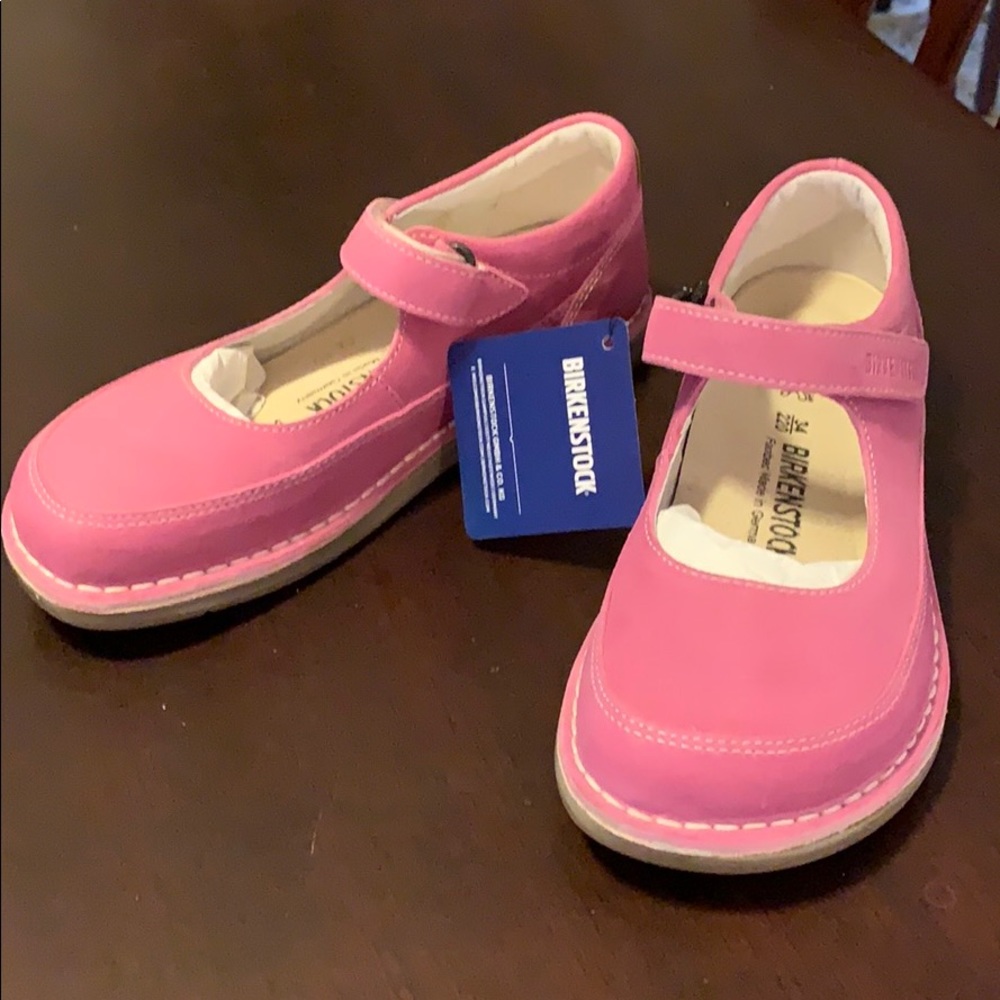Birkenstock girls “June” pink shoes